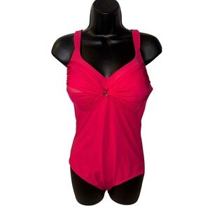 Amoena Cabanas One Piece Swimsuit‎ Paradise Pink 71018 42C New